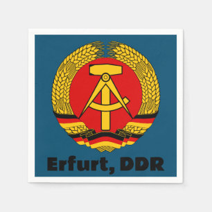 Erfurt, DDR, GDR, Erfurt, East Germany Ossi Napkin