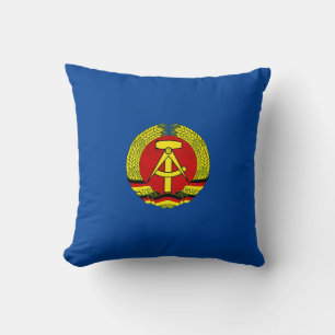 Erfurt, DDR, GDR, Erfurt, East Germany Ossi Throw Pillow