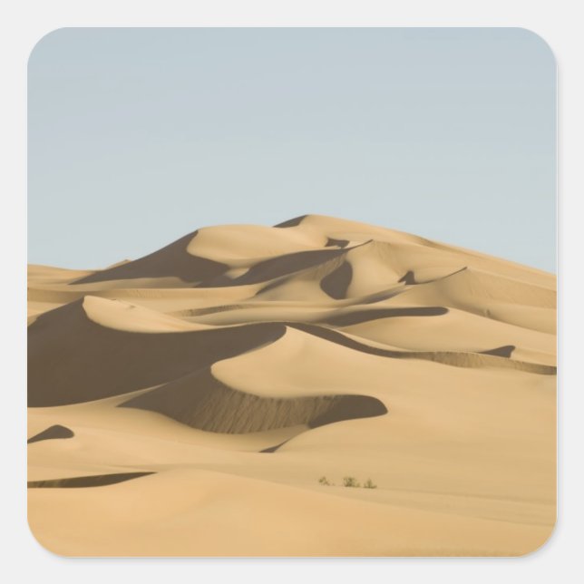 Erg Awbari, Sahara desert, Fezzan, Libya. 4 Square Sticker (Front)