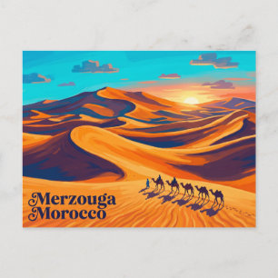 Erg Chebbi Dunes Morocco Postcard