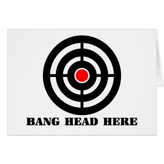 Ergonomic Stress Relief: Bang Head Here (Front Horizontal)