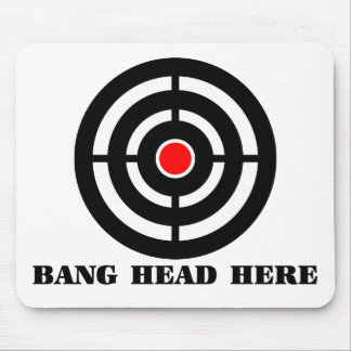 Ergonomic Stress Relief: Bang Head Here Mouse Pad