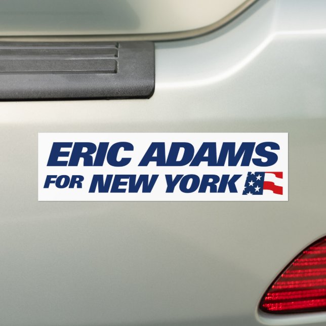 Eric Adams for NYC Mayor 2025 Bumper Sticker (On Car)