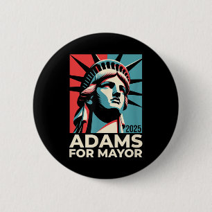 Eric Adams For Nyc Mayor Campaign 2025 Pro Adams V 2 Inch Round Button