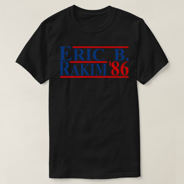Eric B Rakim Pour 86 TShirt De Baseball (Design devant)