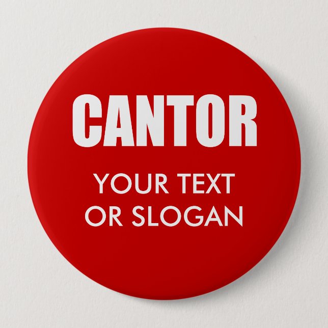 ERIC CANTOR 2012 4 INCH ROUND BUTTON (Front)