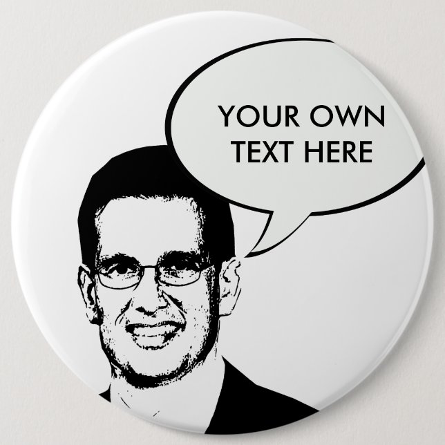 Eric Cantor 2012 6 Inch Round Button (Front)