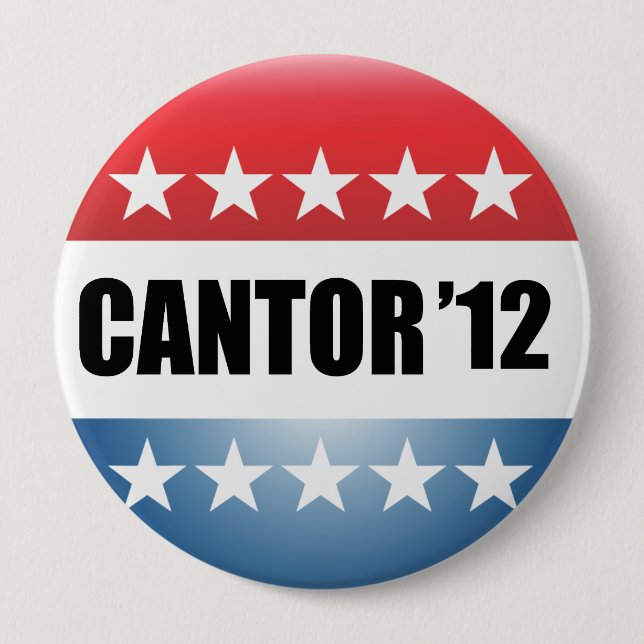 ERIC CANTOR 4 INCH ROUND BUTTON (Front)