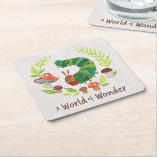 Eric Carle   A World of Wonder Square Paper Coaster
