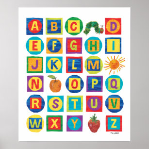 Eric Carle   Alphabet Blocks Pattern Poster