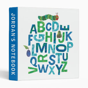 Eric Carle   Alphabet Caterpillar Letters Pattern Binder