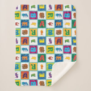 Eric Carle B is for Bear Sherpa Blanket