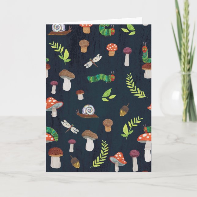 Eric Carle | Bugs and Mushrooms Pattern Card (Front)