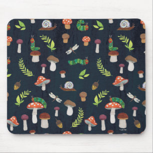 Eric Carle   Bugs and Mushrooms Pattern Mouse Pad
