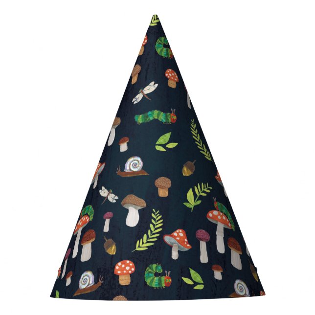 Eric Carle | Bugs and Mushrooms Pattern Party Hat (Front)
