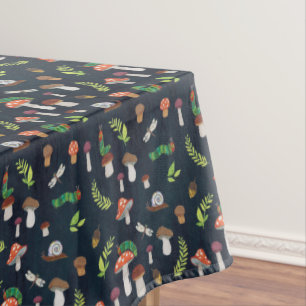 Eric Carle   Bugs and Mushrooms Pattern Tablecloth