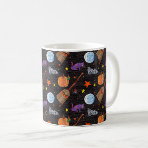 Eric Carle   Caterpillar Black Halloween Pattern Coffee Mug