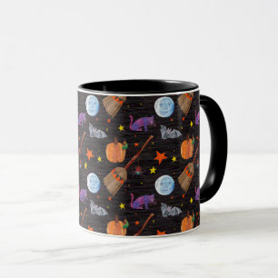 Eric Carle   Caterpillar Black Halloween Pattern Mug