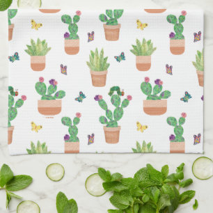 Eric Carle   Caterpillar, Cactus, and Butterfly Pa Kitchen Towel