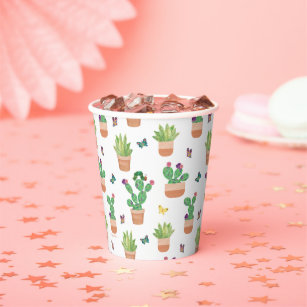 Eric Carle   Caterpillar Cactus Butterfly Pattern Paper Cups