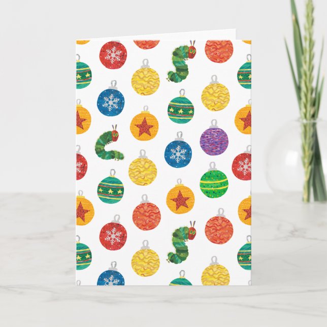 Eric Carle | Caterpillar Christmas Pattern Card (Front)