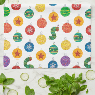 Eric Carle Caterpillar Christmas Pattern Kitchen Towel