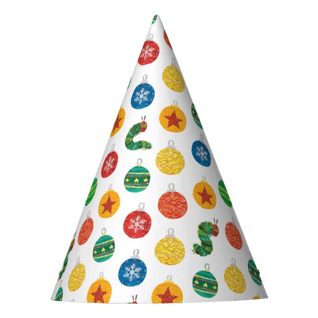 Eric Carle | Caterpillar Christmas Pattern Party Hat (Front)