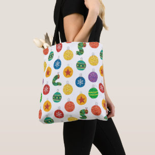 Eric Carle   Caterpillar Christmas Pattern Tote Bag