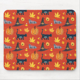 Eric Carle Caterpillar Halloween Pattern Mouse Pad