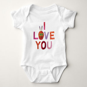 Eric Carle Caterpillar I Love You Baby Bodysuit