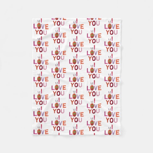 Eric Carle | Caterpillar I Love You Fleece Blanket (Front)