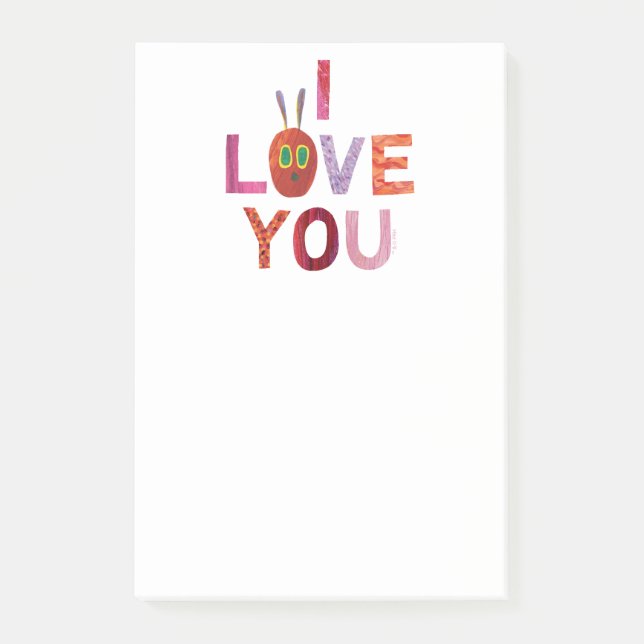 Eric Carle | Caterpillar I Love You Post-it Notes (Front)
