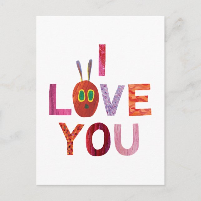 Eric Carle | Caterpillar I Love You Postcard (Front)