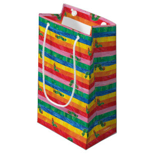 Eric Carle   Caterpillar Rainbow Stripe Pattern Small Gift Bag