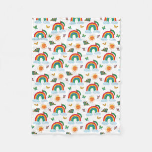 Eric Carle   Caterpillar to Rainbow Butterfly Fleece Blanket