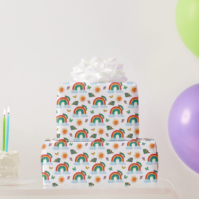 Eric Carle | Caterpillar to Rainbow Butterfly Wrapping Paper (Party Gifts)