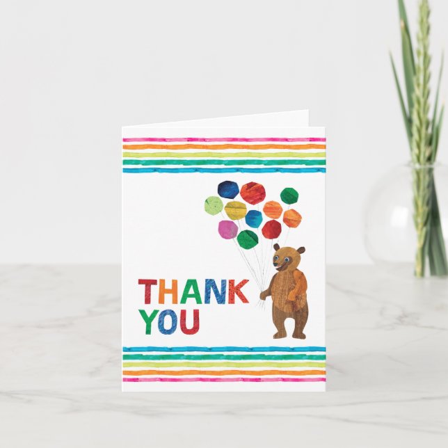 Eric Carle | Fille oursonne Anniversaire - Merci (Devant)