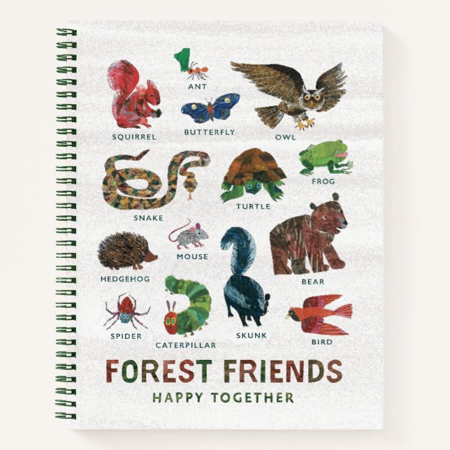 Eric Carle | Forest Friends Happy Together Notebook (Front)