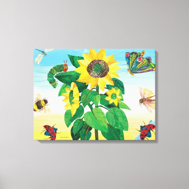 Eric Carle | Garden Flower Scene Canvas Print (Front)