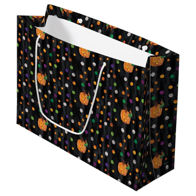 Eric Carle | Halloween Polka Dot Pattern Large Gift Bag (Front Angled)