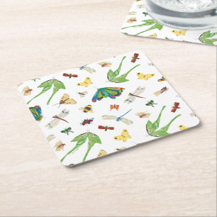Eric Carle Isn't Life Beautiful? Pattern Square Paper Coaster