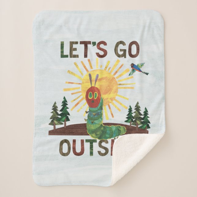 Eric Carle | Let’s Go Outside Sherpa Blanket (Front)