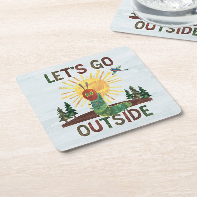 Eric Carle | Let’s Go Outside Square Paper Coaster (Angled)