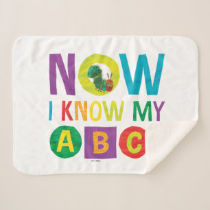 Eric Carle Now I Know My ABCs Sherpa Blanket