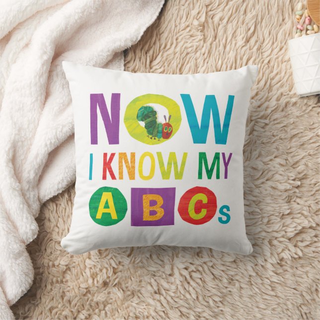 Eric Carle Now I Know My ABCs Throw Pillow (Blanket)