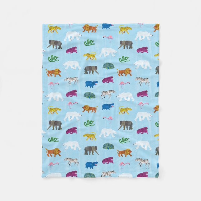 Eric Carle | Polar Bear - Winter Friends Fleece Blanket (Front)
