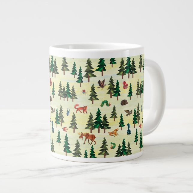 Eric Carle | Ready for Forest Fun Pattern Large Coffee Mug (Front Right)