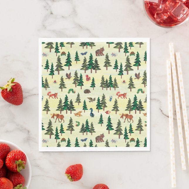 Eric Carle | Ready for Forest Fun Pattern Napkin (Insitu)