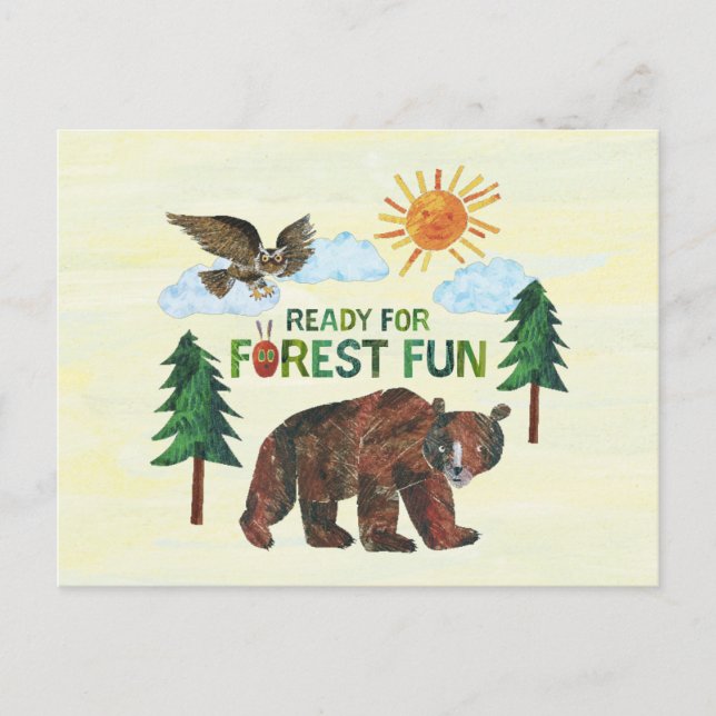 Eric Carle | Ready for Forest Fun Postcard (Front)