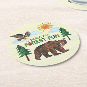 Eric Carle Ready for Forest Fun Round Paper Coaster